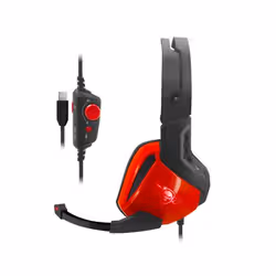 Spirit of Gamer XPERT-H100 Casque Avec fil Arceau Jouer USB Type-A Noir, Rouge - Vue supplémentaire 2