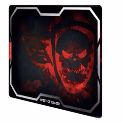 Spirit of Gamer Smokey Skull Tapis de souris de jeu Noir, Rouge - Vue supplémentaire 2