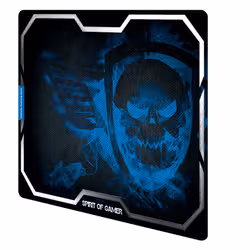 Spirit of Gamer Smokey Skull Tapis de souris de jeu Noir, Bleu - Vue supplémentaire 2