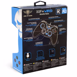 Spirit of Gamer SOG-WXGP accessoire de jeux vidéo Noir, Bleu USB Manette de jeu Analogique/Numérique PC, Playstation 3 - Vue supplémentaire 6