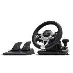 Spirit of Gamer Race Wheel Pro 2 Noir, Argent USB Volant + pédales Numérique PC, PlayStation 4, Playstation 3, Xbox One