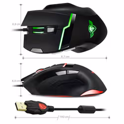 Spirit of Gamer Elite-M10 souris USB Type-A Optique 4000 DPI Droitier - Vue supplémentaire 7