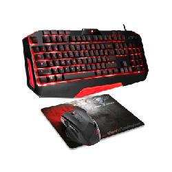 Spirit of Gamer Pro MK3 clavier Souris incluse USB AZERTY Noir