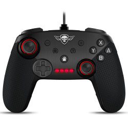 Spirit of Gamer SOG-BTGPS accessoire de jeux vidéo Noir Bluetooth/USB Manette de jeu Analogique/Numérique Nintendo Switch