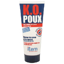 K.O. POUX GEL CREME ANTI-POUX 100ml Item Dermatologie