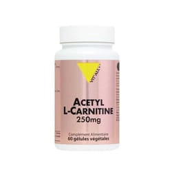 Acetyl L-carnitine 250mg 60 Gélules 250mg Vit'All+