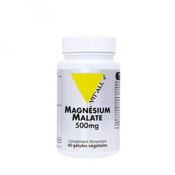 Vitall+ Magnésium Malate 500mg - 60 gélules végétales