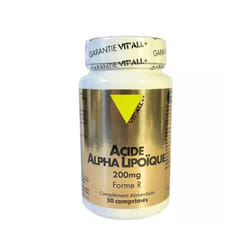 Acide Alpha Lipoique 200mg 30 Comprimés Vit'All+