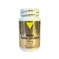 Acide Alpha Lipoique 200mg 30 Comprimés Vit'All+