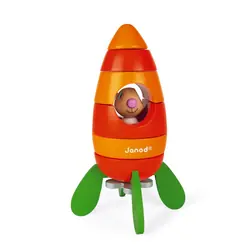 Juratoys Fusée Carotte Magnétique (Bois)