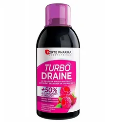 Draineur Minceur et Elimination Goût Framboise 500ml TurboDraine Forté Pharma