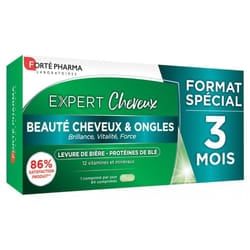 Programme Beauté Cheveux et Ongles 84 comprimés Expert Cheveux Tous type de chutes Forté Pharma
