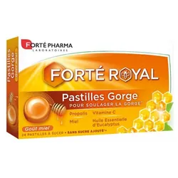 Forté Pharma Pastilles Royales Goût Miel 24 Pastilles à Sucer