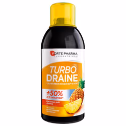 Draineur Minceur et Elimination Goût Ananas 500ml TurboDraine Forté Pharma