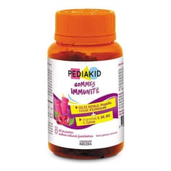 Gommes Immunite Gout Framboise 60 Oursons Pediakid