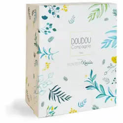 Doudou et Compagnie YOCA LE KOALA - PANTIN KOALA GM AVEC BÉBÉ &amp; ANNEAU DE DENTITION