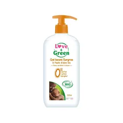Gel Lavant Surgras Peaux Sensibles A Seches 500ml Peaux sensibles à sèches Love&Green