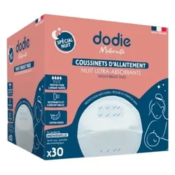 Dodie Allaitement Coussinets d'Allaitement Nuit 30 Coussinets