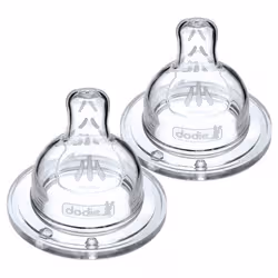 Dodie Sensation+ 2 Tétines Plate Col Large 0-6 Mois Débit 2 Moyen