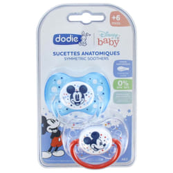 Dodie Duo Sucettes Disney Mickey +6 Mois x2