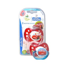 Dodie Disney Baby 2 Sucettes Anatomiques Silicone 6 Mois et + - Modèle : Cars