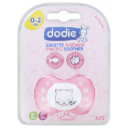 Dodie Sucette Anatomique Silicone 0-2 Mois N°A25 - Modèle : Chat