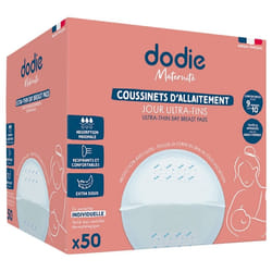 Dodie Coussinets d'Allaitement Ultra-Fins Jour 50 Coussinets