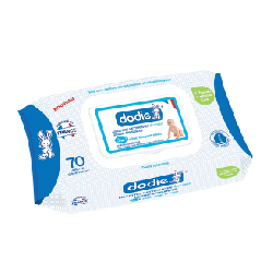 Dodie Lingettes Nettoyantes Douceur 3en1 x70