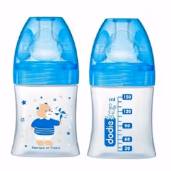 Dodie Sensation+ Biberon Tétine Plate Débit 1 Air 0-6 Mois 150ml