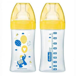 Dodie Sensation+ Biberon Tétine Plate Débit 2 Air 0-6 Mois 270ml