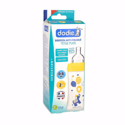 Dodie Sensation+ Biberon Tétine Plate Débit 2 Air 0-6 Mois 270ml - Vue supplémentaire 2