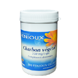 Fenioux Charbon Végétal – 200 Gélules – 250 mg