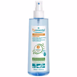 Puressentiel Assainissant Lotion Spray Antibactérien Mains & Surfaces aux 3 Huiles Essentielles 250 ml est une lotion qui désinfecte immédiatement les mains