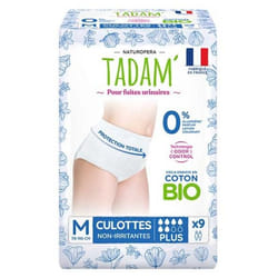 Tadam' Culottes pour Fuites Urinaires Plus Taille M 9 Culottes