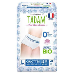 Tadam' Culottes pour Fuites Urinaires Plus Taille L 8 Culottes