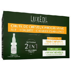 Chute de Cheveux Progressive 2en1 14 fioles de 6ml Luxeol