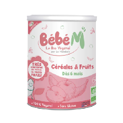 Céréales et Fruits Bio 400g Bébé M Dès 6 Mois La Mandorle