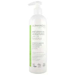 Alphanova Santé Vergetures Lait de Massage Prévention Intensive 400 ml