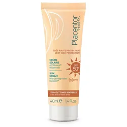 Placentor Végétal Crème Solaire Visage et Zones Sensibles SPF50 40 ml