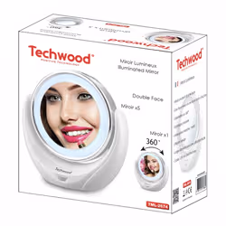 Techwood TML-2674 miroir de maquillage Autonome Rond Blanc - Vue supplémentaire 4
