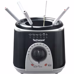 Techwood TFF-86 friteuse Unique 1 L Autonome 950 W Noir, Gris - Vue supplémentaire 2