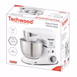 Techwood TRO-1051 mixeur Robot mixer 1000 W Acier inoxydable, Blanc - Vue supplémentaire 3