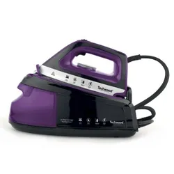 Techwood TC-2466 Centrale vapeur 2400 W 1,2 L Semelle en céramique Noir, Violet, Blanc