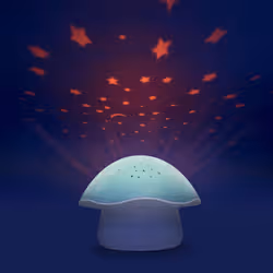 Pabobo Coucher facile Champignon projecteur d'étoiles Bleu - Vue supplémentaire 4