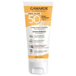 Gamarde Crème Solaire Visage SPF50 Bio 40 ml