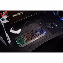 The G-Lab Combo Helium clavier Souris incluse USB AZERTY Français Noir - Vue supplémentaire 2
