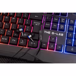 The G-Lab Combo Helium clavier Souris incluse USB AZERTY Français Noir - Vue supplémentaire 6