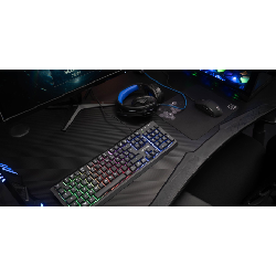 The G-Lab COMBO CHROMIUM clavier Souris incluse USB Noir