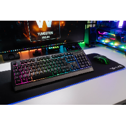 The G-Lab Keyz Tungsten clavier RF sans fil AZERTY Français Noir, Argent