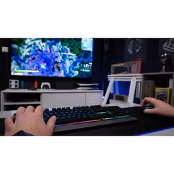 The G-Lab Keyz Tungsten clavier RF sans fil AZERTY Français Noir, Argent - Vue supplémentaire 6